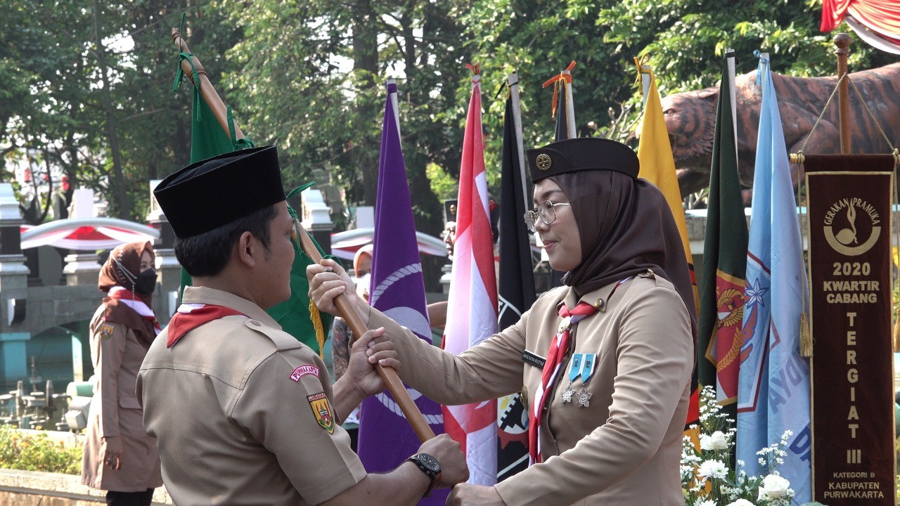 Bupati Purwakarta Lepas Langsung Kontingen Pramuka Purwakarta Untuk Jambore Nasional