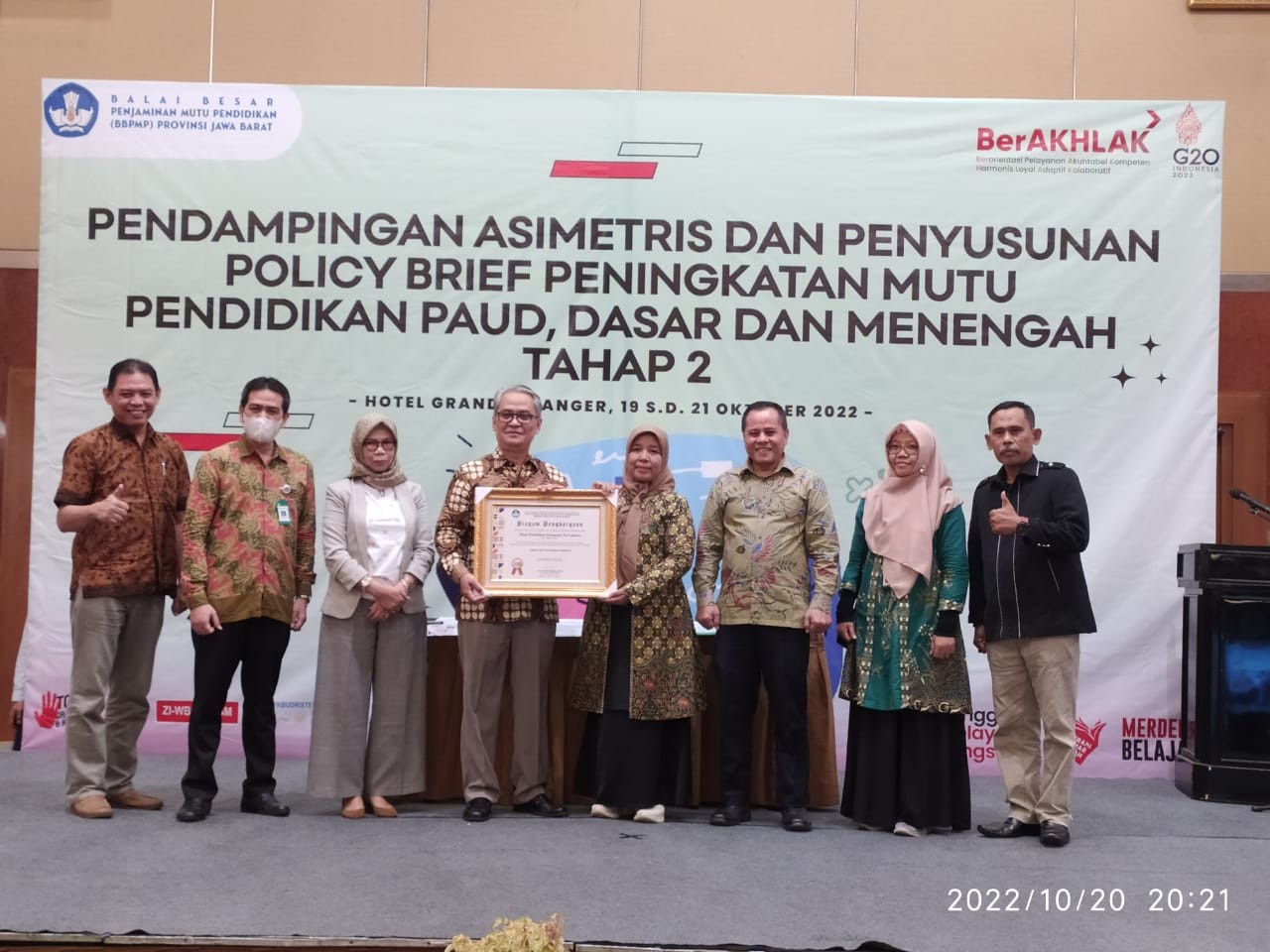 Disdik Purwakarta Sabet Dua Kategori Terbaik Dari Balai Besar Penjaminan Mutu Pendidikan Jawa Barat