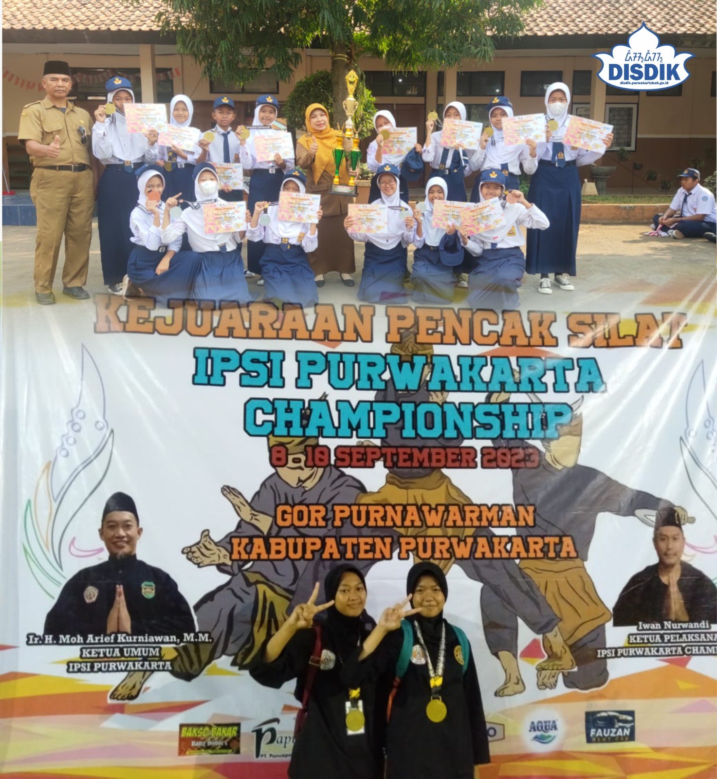 Syahdu SMPN 5 Purwakarta Raih Juara Umum dalam Kejuaraan Pencak Silat IPSI Purwakarta