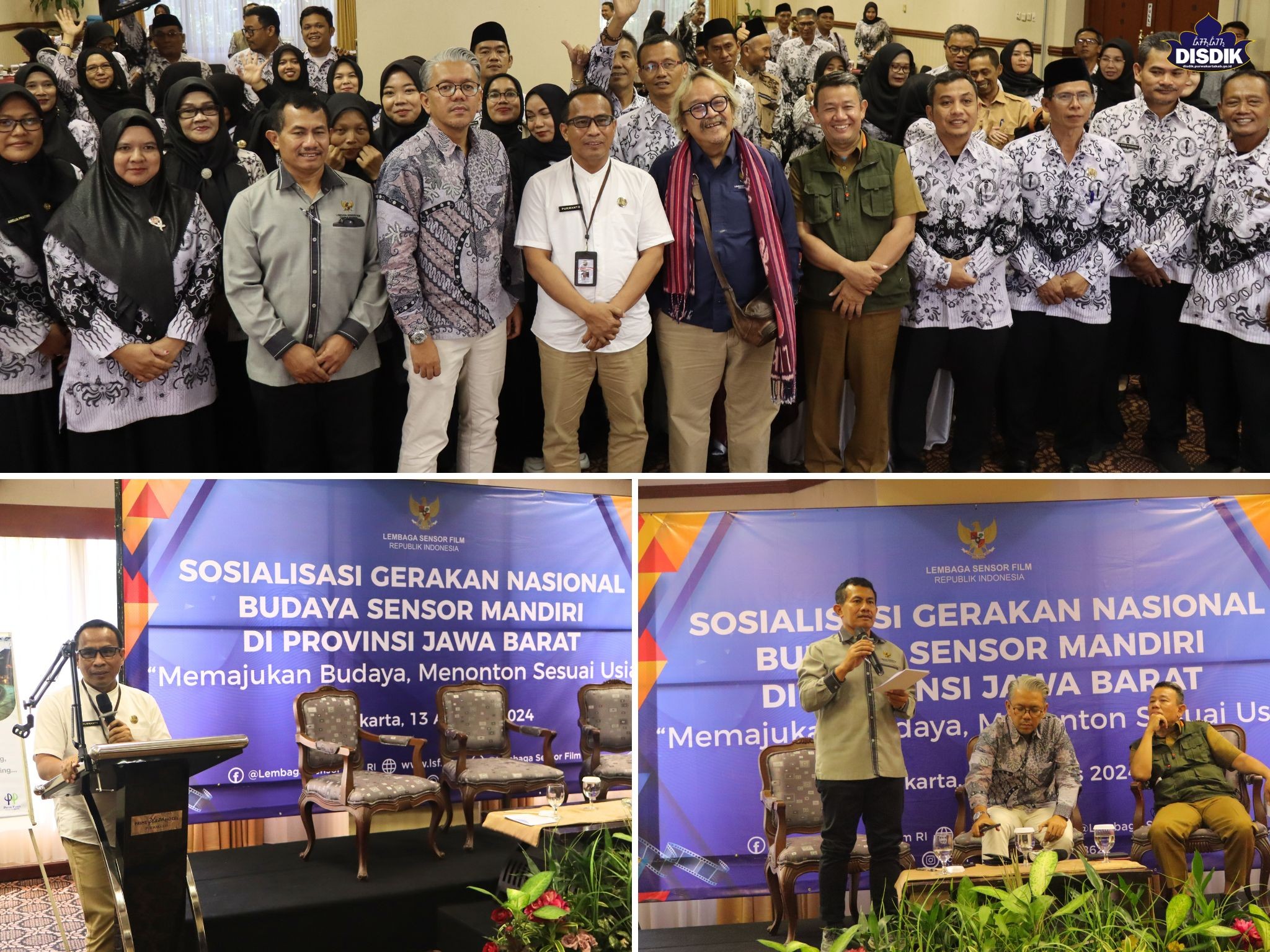 PGRI, Disdik Purwakarta dan Lembaga Sensor Film Gelar Sosialisasi Budaya Sensor Mandiri