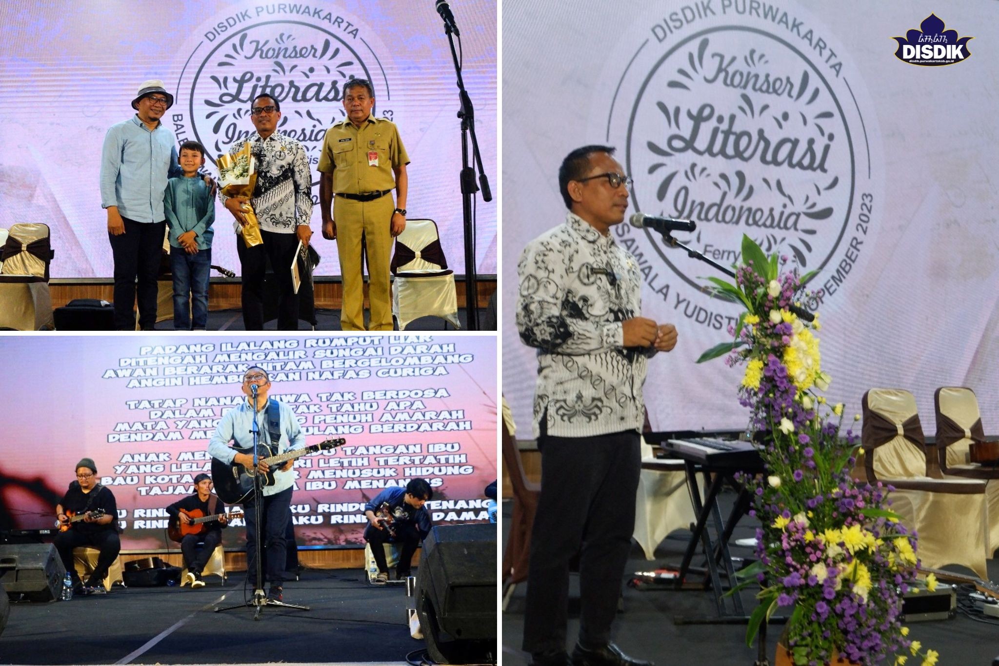 Disdik Purwakarta Bersama Ferry Curtis Jadi Pionir Konser Literasi Pertama di Indonesia