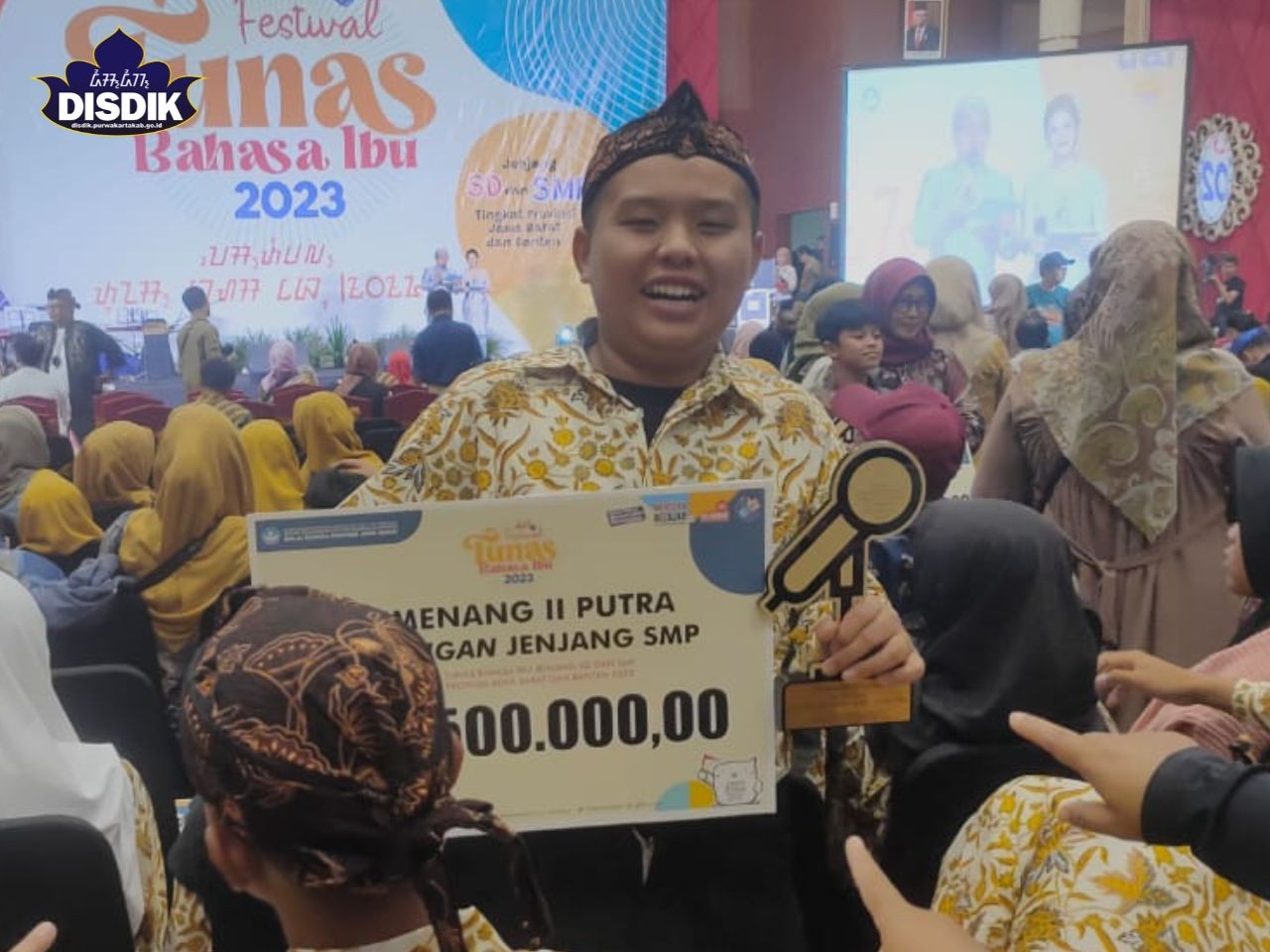 Rizky Dimas Prasetyo, Siswa SMPN 3 Darangdan; si Dalang Cilik Jadi Juara Borangan se-Jawa Barat