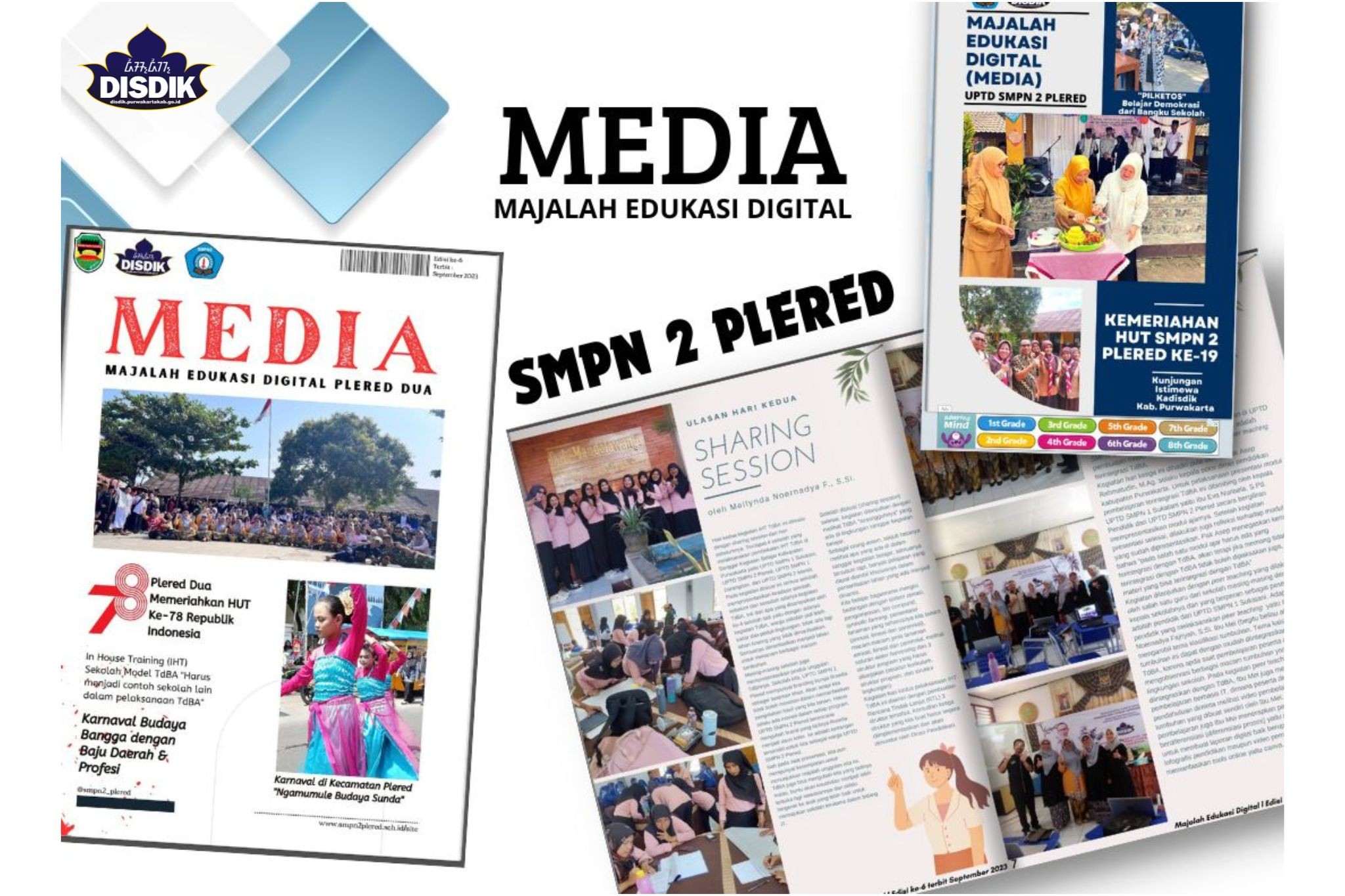 Tumbuhkan Literasi Melalui Majalah Digital Sekolah SMPN 2 Plered