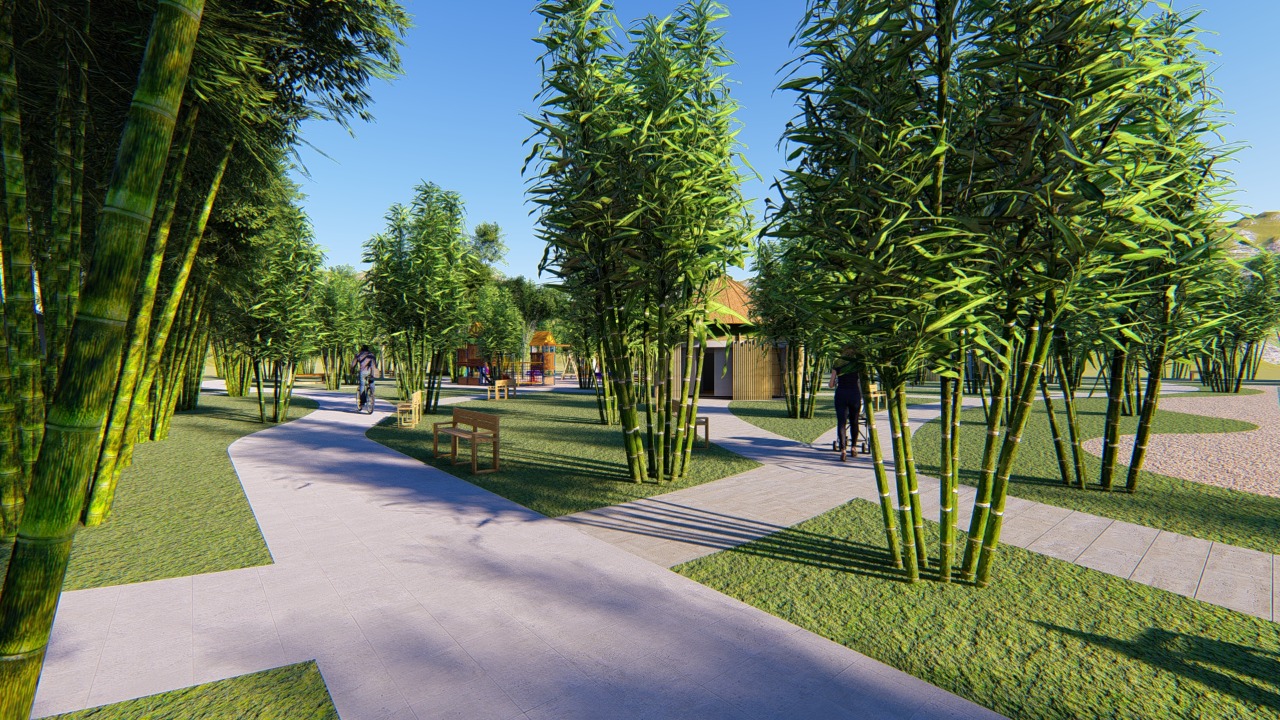 Lanscape Design Arboretum Bambu Linuhung